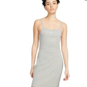 Nike Light Gray Spaghetti Strap ribbed